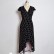 European and American new style V-neck polka dot chiffon dress leisure vacation bohemian split beach long skirt