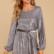 New luxury sequin embroidery fashion evening dress long sleeve dress