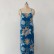 European and American womens new summer suspender dress with printed sleeveless and swinging long skirt