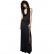 Halloween vampire big hat sexy leaky back split sleeveless dress mid-century fashion womens dress