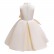 New girls dress European and American childrens wear high collar solid color childrens dress skirt big bow