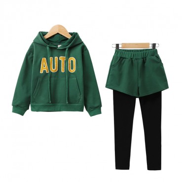 Girls fall/winter suits, new Korean fashion, big childrens womens clothing, western style sweaters, girls two-piece