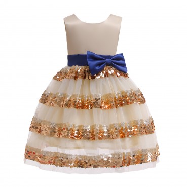 Girls dress spot new year childrens dress sequined mesh tulle tutu skirt childrens princess dress dress skirt