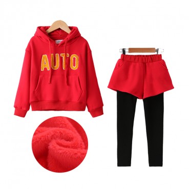 Girls fall/winter suits, new Korean fashion, big childrens womens clothing, western style sweaters, girls two-piece