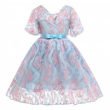 New girls dresses for summer childrens cool and breathable lace princess dress dress skirt childrens skirt