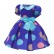 Girls dress 2021 spring new bowknot childrens skirt puff sleeve polka dot print princess dress dress