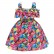 Summer new girls dresses little girls casual strapless color chiffon print princess dress children dress skirt