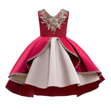 New European and American childrens clothing girls vest princess dress Christmas dress skirt New Year performance