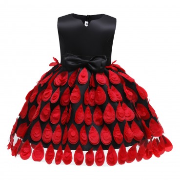 Girls dresses, childrens clothing, autumn new feather net gauze skirt, childrens vest, princess dress, catwalk