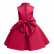 New girls dress European and American childrens wear high collar solid color childrens dress skirt big bow