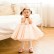 Children dress princess dress fluffy yarn little flower girl piano costume girl white baby girl one-year-old dress