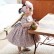 Baby one year old dress girl princess dress fluffy yarn birthday long-sleeved little girl flower girl wedding children