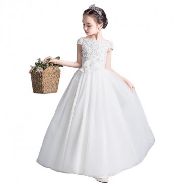 Childrens dresses, princess dresses, girls, fluffy gauze, western style, host, little girls, piano costumes, flower