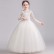 Girls dress 2021 new spring white princess performance birthday singing performance costume stage costume chorus