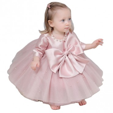 Baby girl one year old dress princess dress baby hundred-day dress 1-2-3 year old child birthday dress flower girl