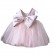 Childrens dress pink sweet open back bow baby first birthday dress fluffy gauze girls princess dress