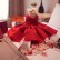 New childrens dress birthday childrens clothing princess dress flower girl dress pettiskirt red singing and dancing