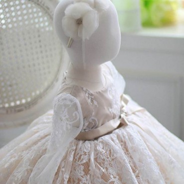 Babys first birthday princess dress fluffy yarn flower girl wedding little girl piano performance dress female super