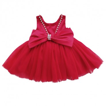 Girls foreign style dress summer Korean version of childrens super fairy puffy princess dress little girl birthday