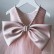 Childrens dress pink sweet open back bow baby first birthday dress fluffy gauze girls princess dress