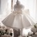 2021 new childrens dress princess dress white girl wedding dress one year old birthday evening dress skirt baby