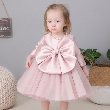 Baby girl one year old dress princess dress baby hundred-day dress 1-2-3 year old child birthday dress flower girl