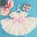 Childrens dress sequins lace bow princess western style dress girl wedding birthday party elegant one-year-old dress