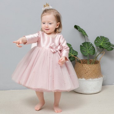 Baby girl one year old dress princess dress baby hundred-day dress 1-2-3 year old child birthday dress flower girl