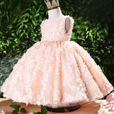 2021 autumn new baby one-year-old dress girl child birthday girl princess dress flower girl girl evening dress western