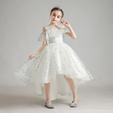 Childrens dresses, girls, princess dresses, fluffy gauze, atmospheric piano costumes, little girls, host flower