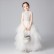 Princess dress girl fluffy yarn flower girl host catwalk wedding dress piano costume birthday party evening dress