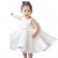 Children dress princess dress fluffy yarn little flower girl piano costume girl white baby girl one-year-old dress