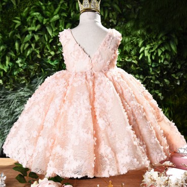 2021 autumn new baby one-year-old dress girl child birthday girl princess dress flower girl girl evening dress western