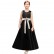 Girls evening dress 2021 new black princess dress spring elegant satin model catwalk piano childrens costume