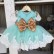 Childrens dress sequins lace bow princess western style dress girl wedding birthday party elegant one-year-old dress