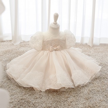 Flower girl wedding baby 1-2 years old dress female child birthday princess dress little girl costume photography