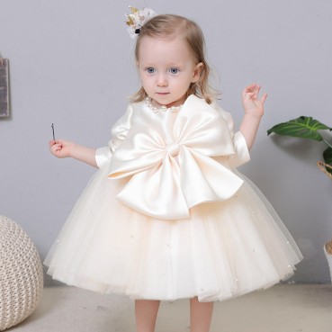 Baby girl one year old dress princess dress baby hundred-day dress 1-2-3 year old child birthday dress flower girl