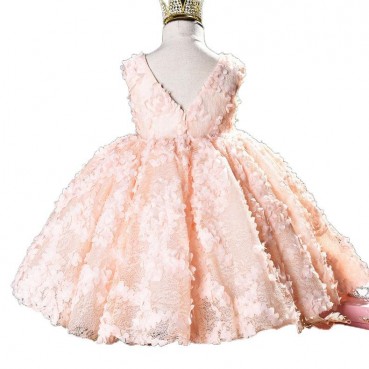 2021 autumn new baby one-year-old dress girl child birthday girl princess dress flower girl girl evening dress western