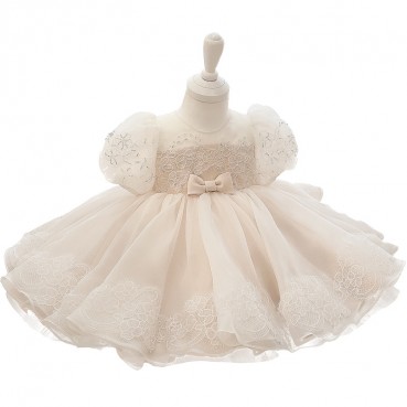 Flower girl wedding baby 1-2 years old dress female child birthday princess dress little girl costume photography