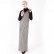 BA new product cotton color-blocking knitted sportswear robe Muslim casual simple long skirt