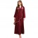 Burgundy hair ball pearl diamond long-sleeved dress Middle Eastern ethnic clothing dress abaya