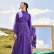 Stand-up collar, long-sleeved, big swing dress, long dress, Southeast Asia, Europe, America, Women