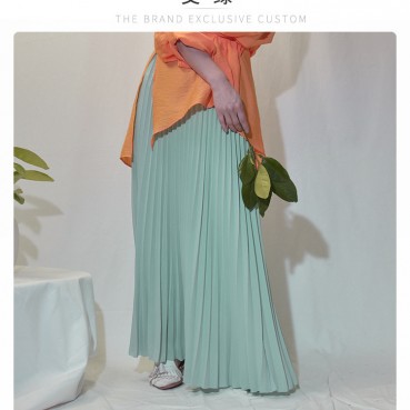 New fashion half-length long skirt pleated skirt