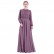 Chiffon multicolor big swing long-sleeved elastic waist gauze skirt European and American womens dresses Muslim