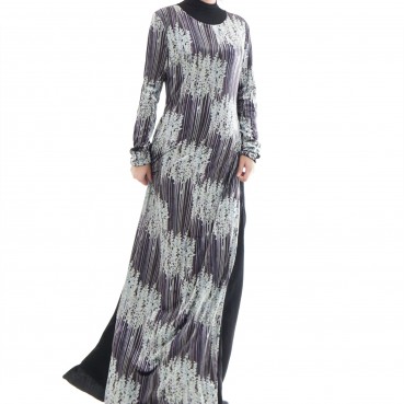 Velvet full-length dress autumn and winter new velvet womens gown