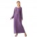 Purple selvedge hand-sewn diamond V-neck dress Middle East station vintage robe abaya