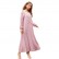 Pink Hand-sewn Rhinestone Pearl Long Sleeve Long Dress Middle East Long Dress