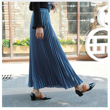 New fashion half-length long skirt pleated skirt