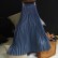 New fashion half-length long skirt pleated skirt