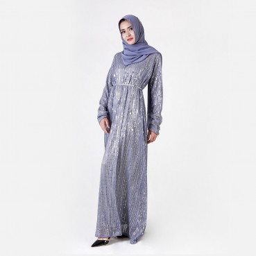 New Muslim fashion elegant sequin dress